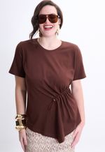 Tshirt Feminina Marrom