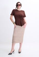 Tshirt Feminina Marrom