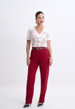 Calça Bordô