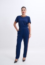 T-Shirt Azul Marinho Feminina