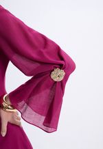 Vestido Midi Fúcsia