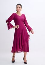 Vestido Midi Fúcsia