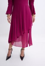 Vestido Midi Fúcsia