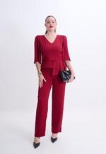 Blusa Peplum Alfaiataria