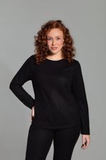 Blusa Preta Feminina Manga Longa