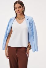 Blazer Alongado Feminino Alfaiataria