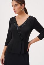Blusa Peplum Alfaiataria