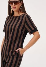 Blusa De Listras Feminina
