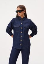 Calça Jeans Escura Reta Feminina