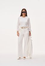 Calça Branca Feminina Sarja