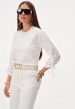 Calça Branca Feminina Sarja