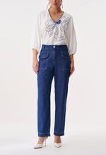 Calça Reta Feminina Jeans