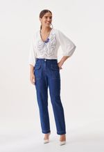 Calça Reta Feminina Jeans