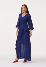 Vestido Azul Longo Para Festa