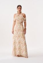 Vestido Floral Longo Festa