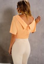 Blusa Bruges Com Decote V Costas