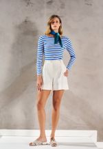 Blusa Malha Canelada Manga Longa