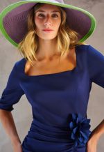 Vestido Bruges Com Flor De Tecido