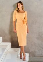 Vestido Bruges Com Flor De Tecido