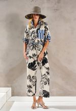 Conjunto Rayon Estampado Parka E Calça