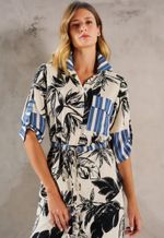 Conjunto Rayon Estampado Parka E Calça