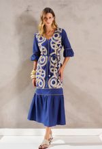 Vestido Bordado Longo
