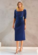 Vestido Midi Crepe