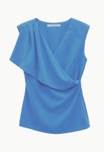 Blusa Crepe Trespassada