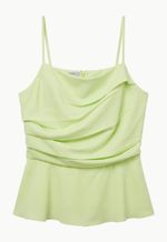 Blusa Crepe Drapeada