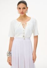 Blusa Gola Com Amarração