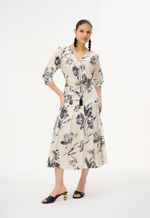 Blusa Decote V Floral