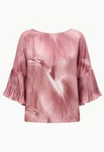 Blusa Manga Ampla Plissada