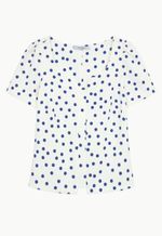 Blusa Alfaiataria Poá