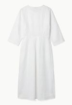 Vestido Linho Puro Com Botões