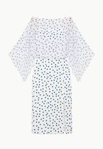 Vestido Poá Com Fenda