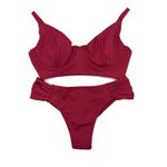 Conjunto Confy Vermelho Queimado