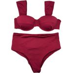 Conjunto Concha Vermelho Queimado