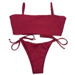 Conjunto Faixa Vermelho Queimado