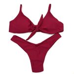 Conjunto Laço Vermelho Queimado