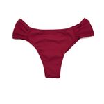 Calcinha Tira Larga Vermelho Queimado