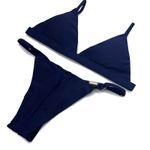 Conjunto Fixo Azul Marinho Liso