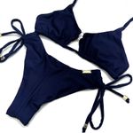 Conjunto Tiras Azul Marinho Liso