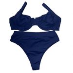 Conjunto Retrô Azul Marinho Liso