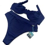 Conjunto Retrô Azul Marinho Liso