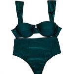 Conjunto Concha Verde Musgo Glow
