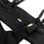 Top Faixa Luxo Preto Liso
