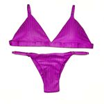 Conjunto Fixo Fucsia Canelado
