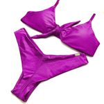 Conjunto Laço Fucsia Canelado