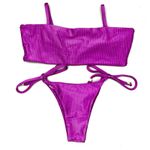 Conjunto Faixa Fucsia Canelado