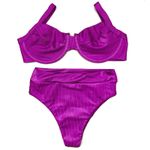 Conjunto Retrô Fucsia Canelado Antigo